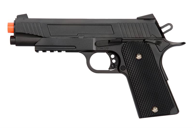 Full Metal 1911 Black Airsoft Training Pistol 210 FPS Gun - Tophatter's Army Products & Self Defense Collectible Weapons - Tophatter Daily Deals